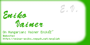 eniko vainer business card